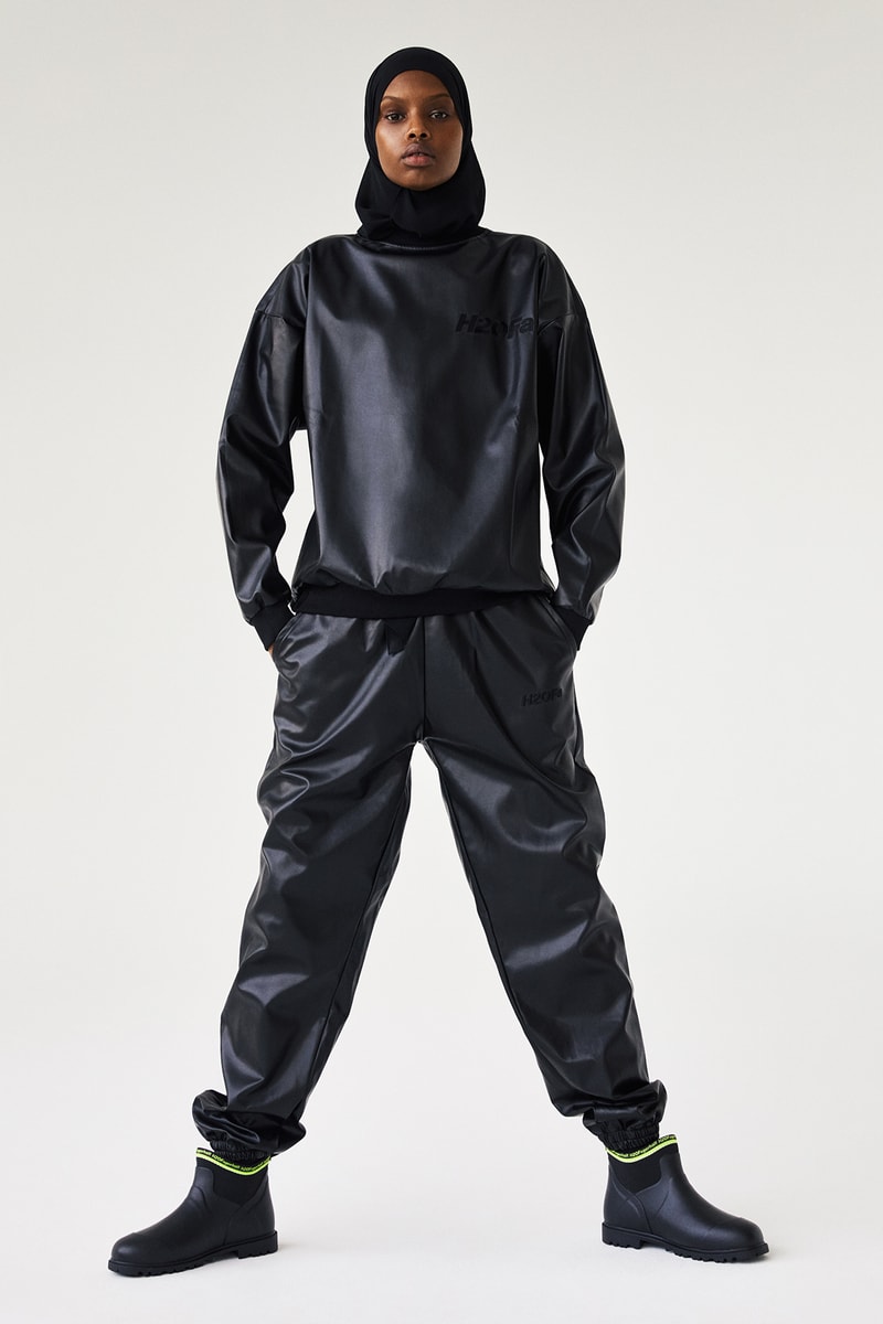 H2OFagerholt Rain Boots Black Top Pants SS21 Collection Lookbook Campaign Loungewear Sportswear Activewear Danish Copenhagen Leisure Sports Brand Julie Bex Fagerholt