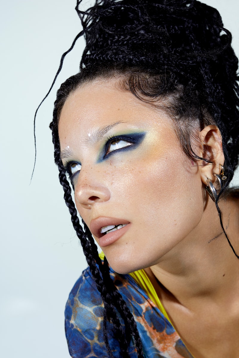 Halsey about-face Makeup Brand Collection Lipstick Eyeshadow Highlighter