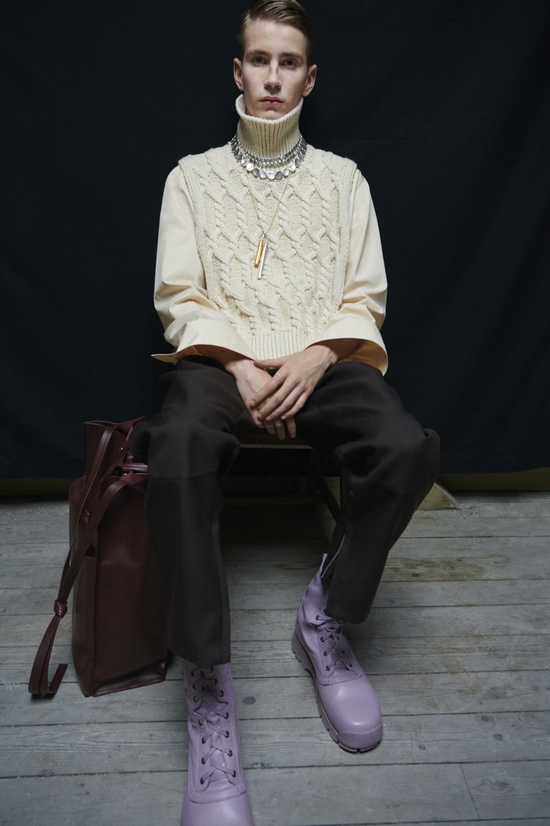 jil sander menswear fall winter fw21 collection lookbook knit ribbed sweater
