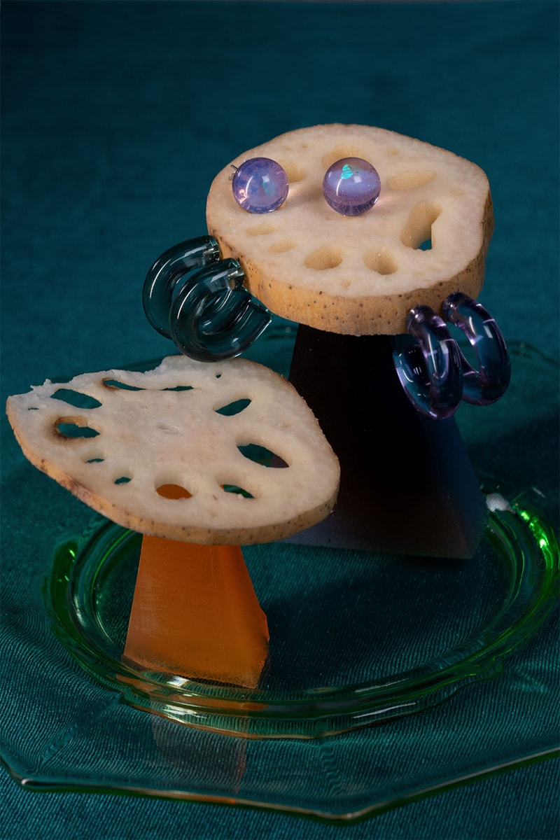 keane brooklyn glass jewelry brand earrings lotus root