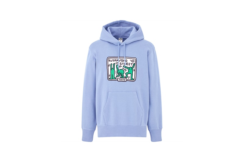 keith haring uniqlo collaboration hoodies pastel purple kuyakush street tokyo