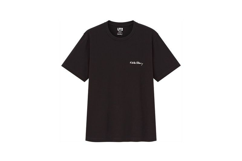 keith haring uniqlo collaboration tees t shirt black