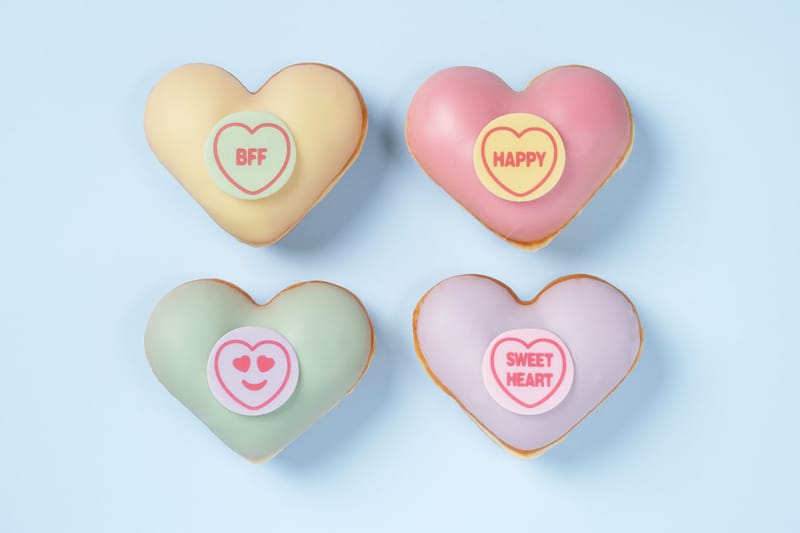 Krispy Kreme Launches Heart-Shaped Donuts for Valentine's Day