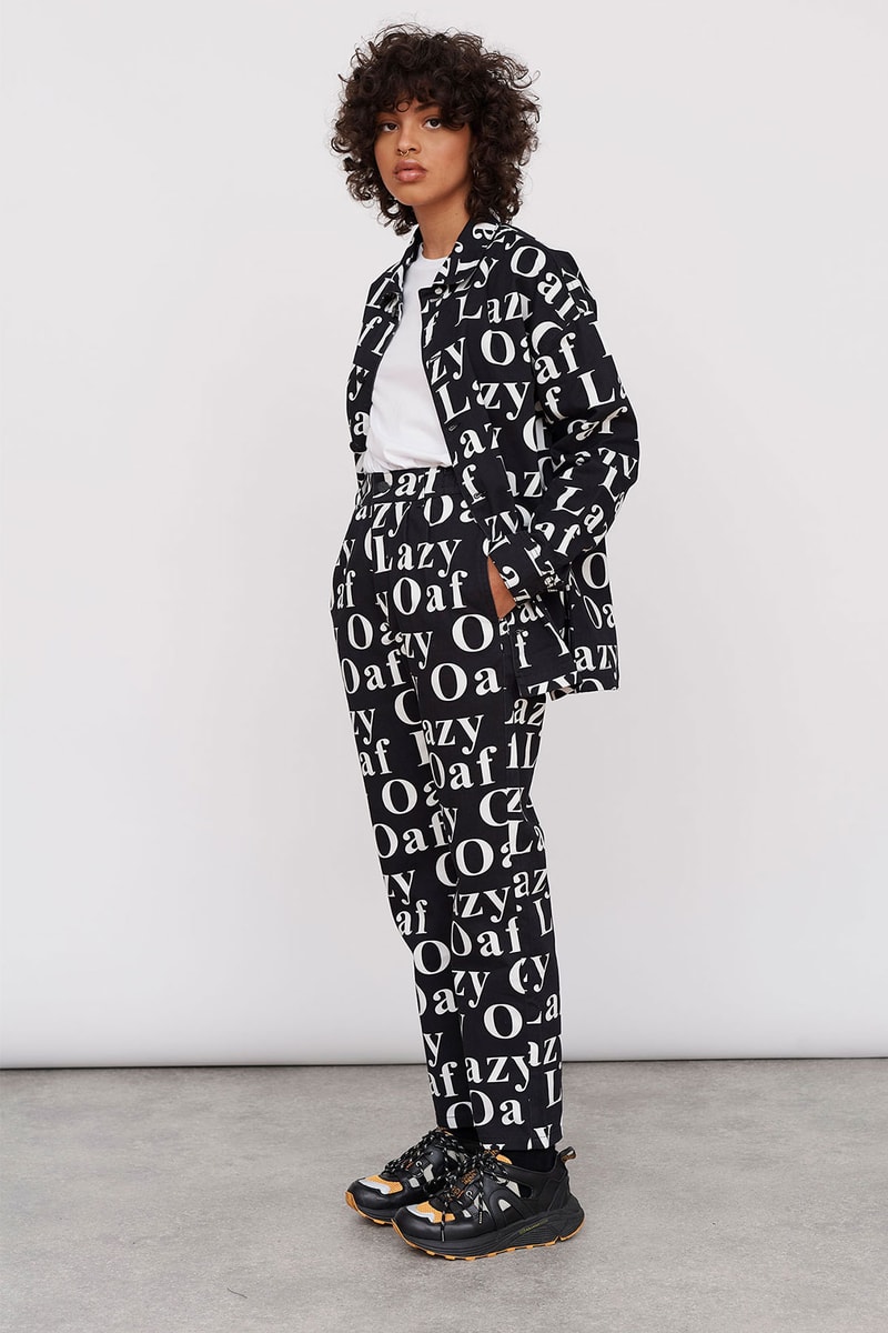 Lazy Oaf Take A Hike Outdoor Hiking Collection Lookbook Logo Print Pattern Black Set