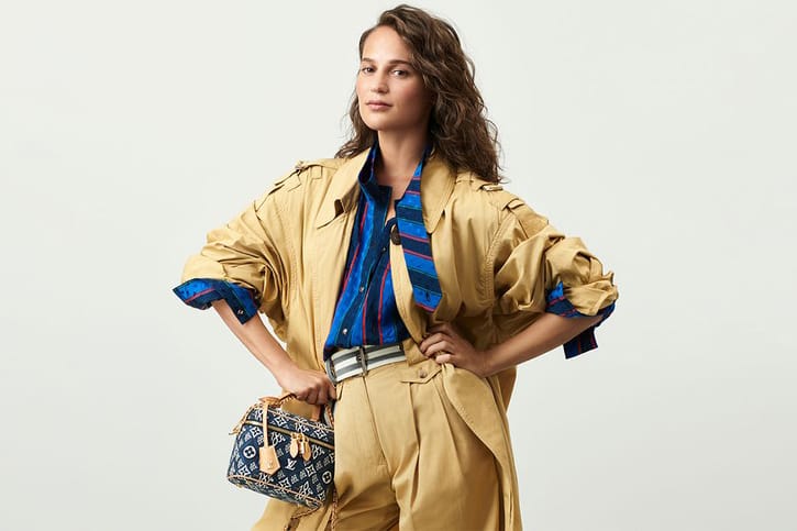 Louis Vuitton Introduces New Blue Jacquard Monogram in "Since 1854" Collection