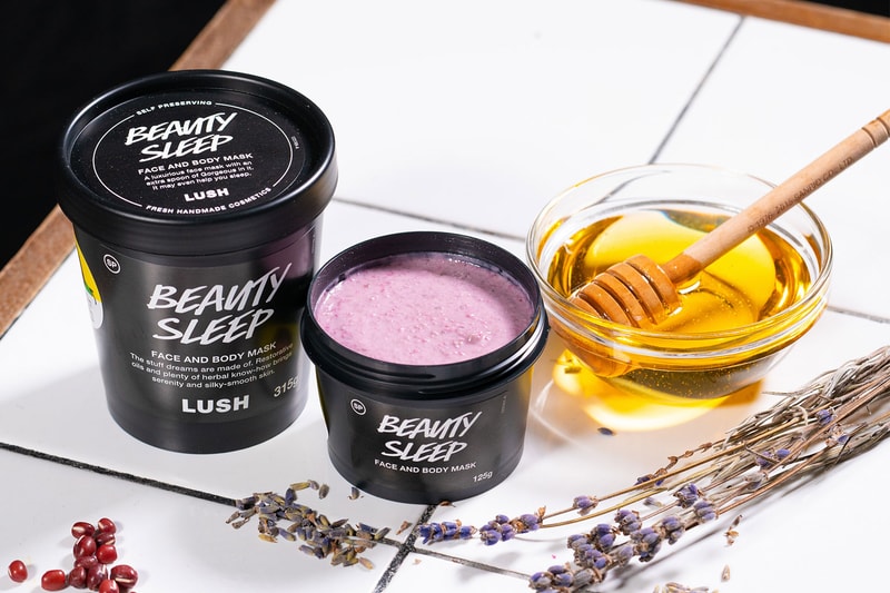 lush cosmetics beauty sleep face and body mask honey