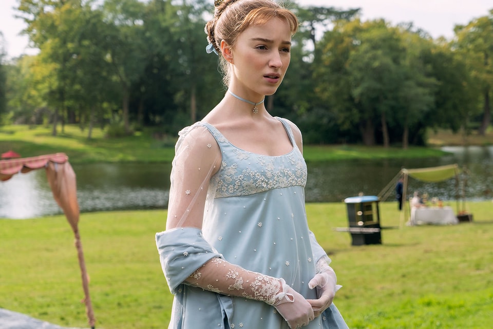 bridgerton dress Bridgerton-Inspired Outfits for the Feminine Romantic Girl puffy sleeves Bridgerton Inspired Sage Tulle Ball