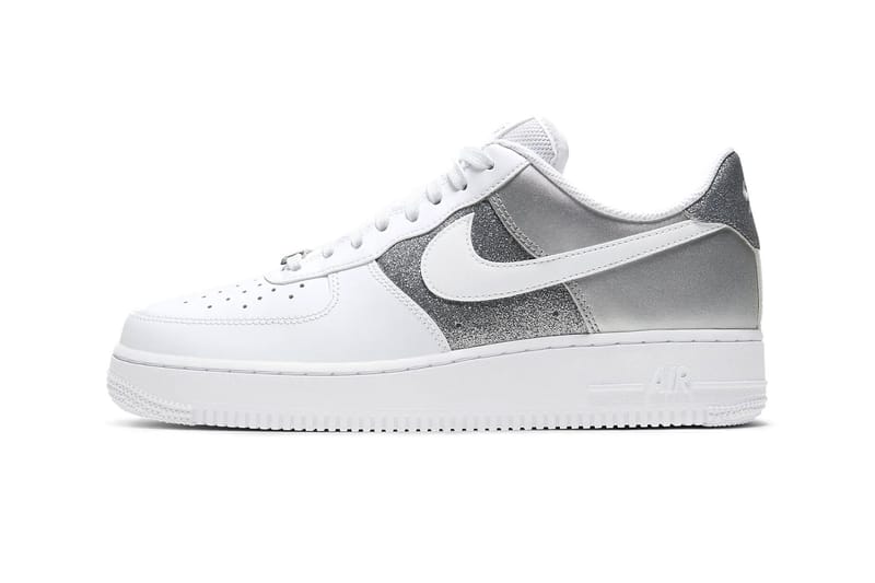 The Nike Air Force 1 '07 Arrives in "Metallic Silver" Glitter