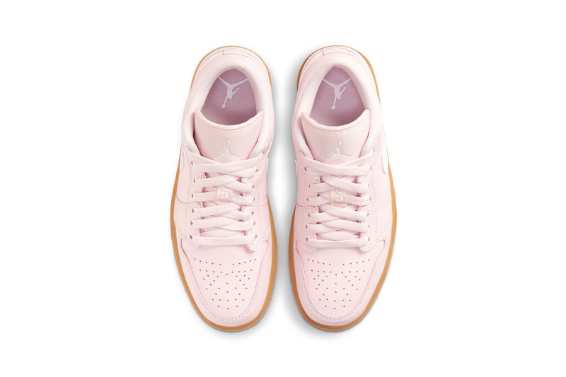 nike air jordan 1 aj1 low sneakers arctic pink colorway black white brown shoes footwear sneakerhead insole