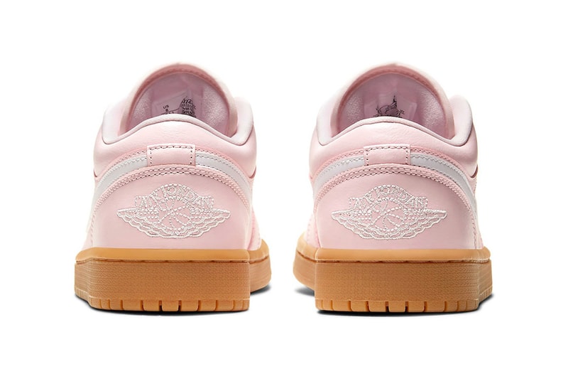nike air jordan 1 aj1 low sneakers arctic pink colorway black white brown shoes footwear sneakerhead heel