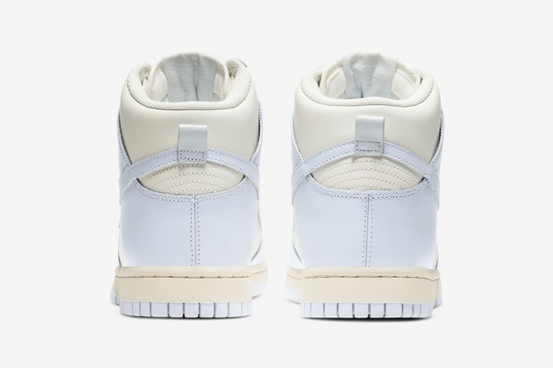 nike dunk high sneakers football grey pastel blue colorway sneakerhead footwear shoes