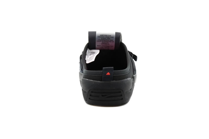 nike offline mules slip on slides triple black off noir heel