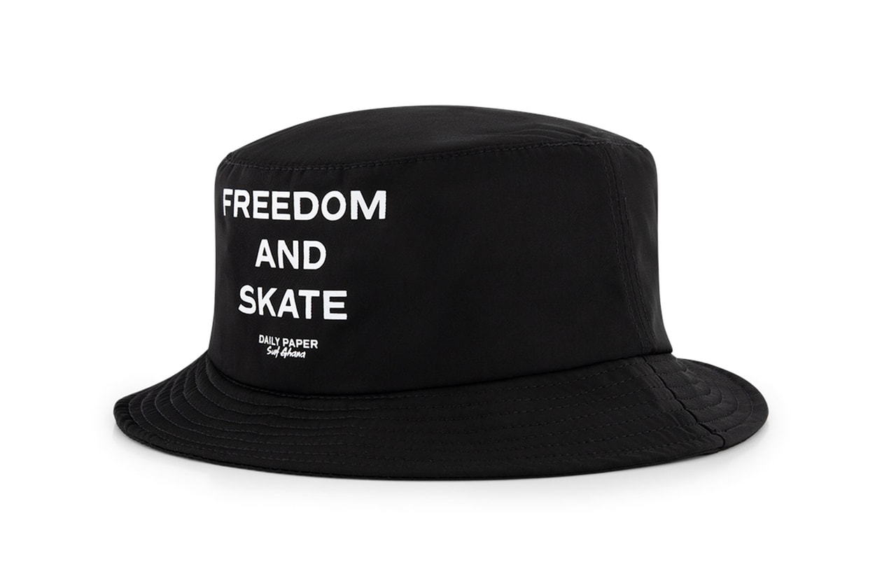 off-white daily paper surf ghana first freedom skate park collaboration t-shirts bucket hats