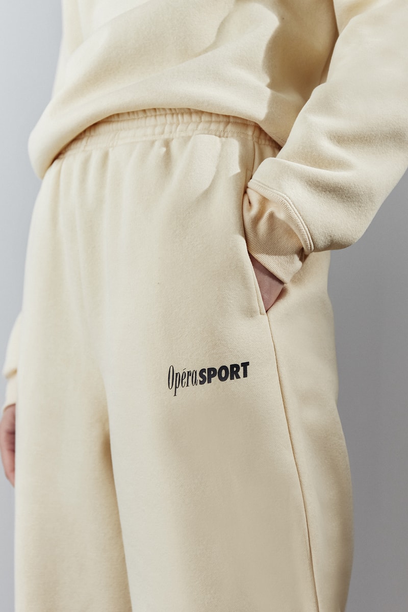 OpéraSPORT Rolando Unisex Logo Sweatsuit Sweatshirt Crewneck Sweater Renard Sweatpants Ivory Beige Copenhagen Brand Awa Stelter Stephanie Gundelach