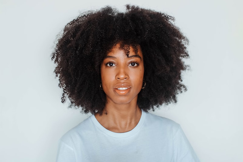 ouai curl creme haircare hair styling multi use product campaign white crewneck sweater