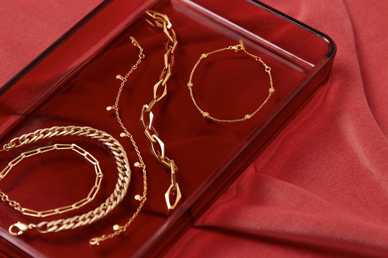 Please Repeat Jewelry Brand Gold Necklace Bracelet Chain