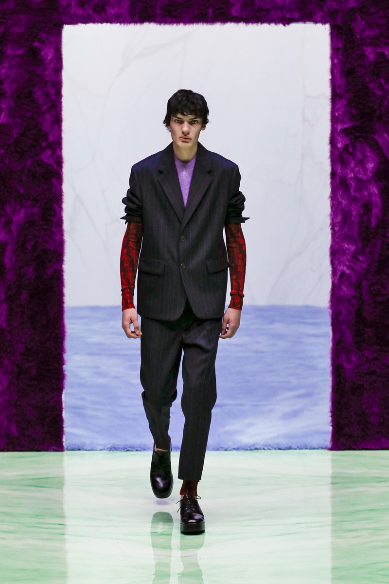 Prada Menswear Fall/Winter 2021 Collection Runway Show Raf Simons Debut Coats Bomber Jackets