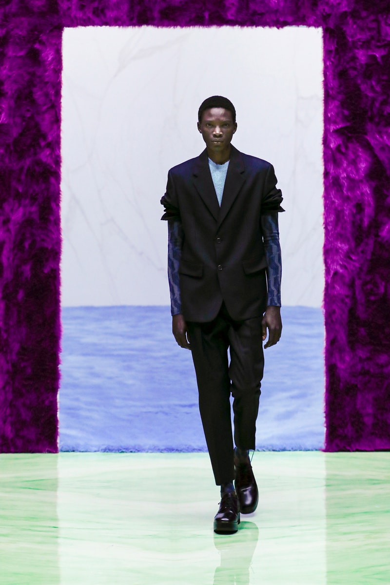 Prada Menswear Fall/Winter 2021 Collection Runway Show Raf Simons Debut Coats Bomber Jackets