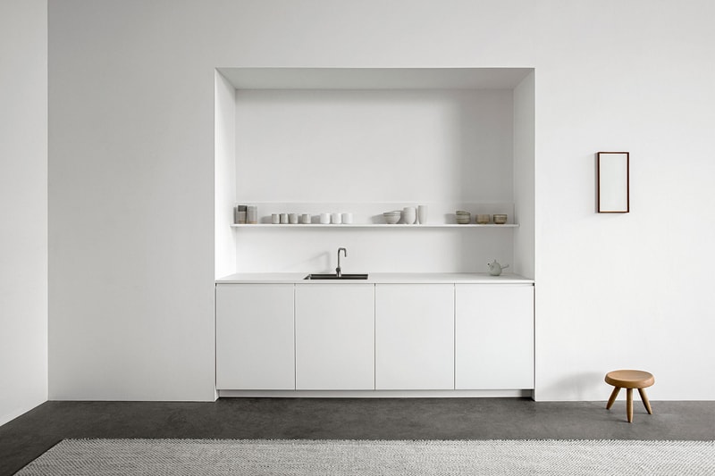 reform norm architects home kitchen interior design collaboration white countertop wall