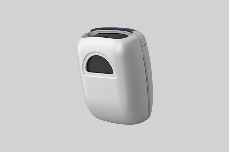 samsung galaxy buds pro anycall protective case sgh e700 gray silver navy blue phone back view