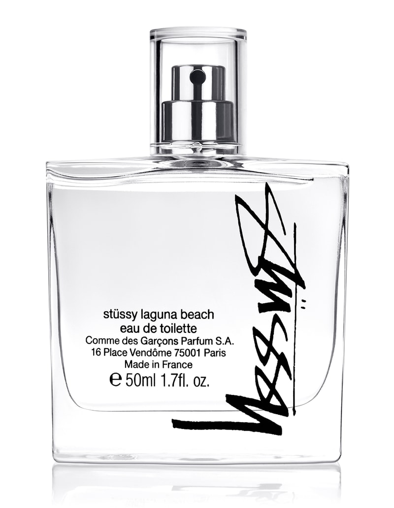 Stussy COMME des GARÇONS parfums Laguna Beach Fragrance Perfume Bottle Campaign Packaging