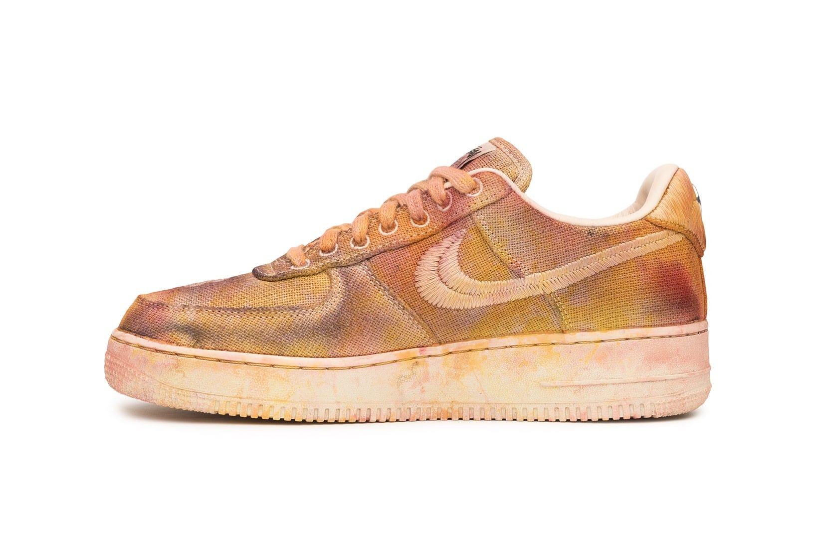 stussy x nike air force 1 low hand dyed