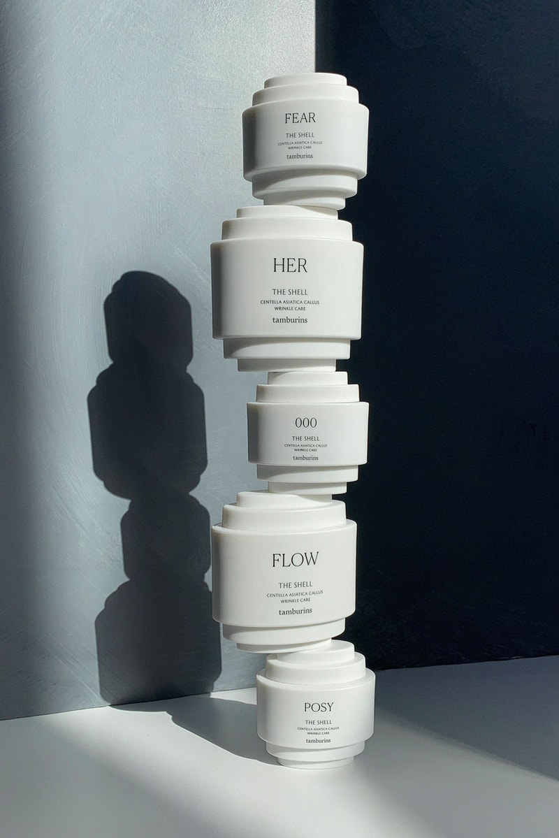 tamburins the shell perfume hand cream k-beauty skincare packaging 000 her fear flow posy