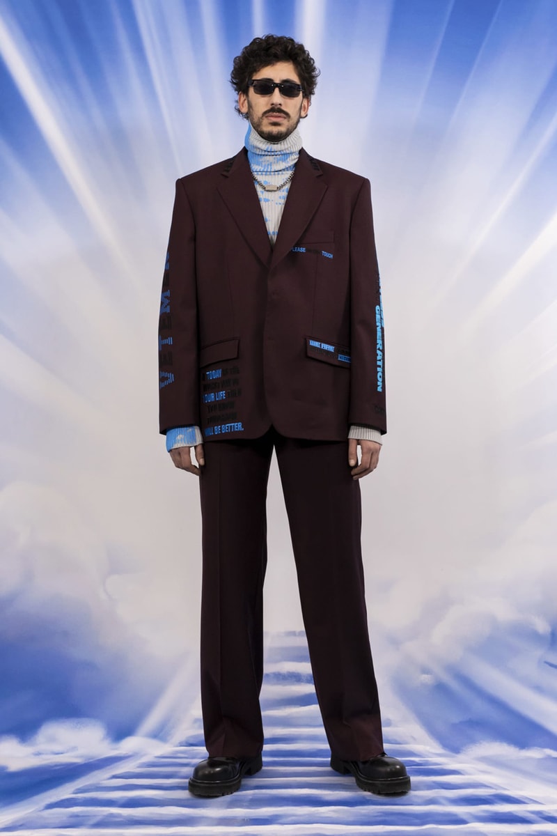 vetements fall winter full collection paris fashion week mens pfw matrix inspired jackets suits coats guram gvasalia