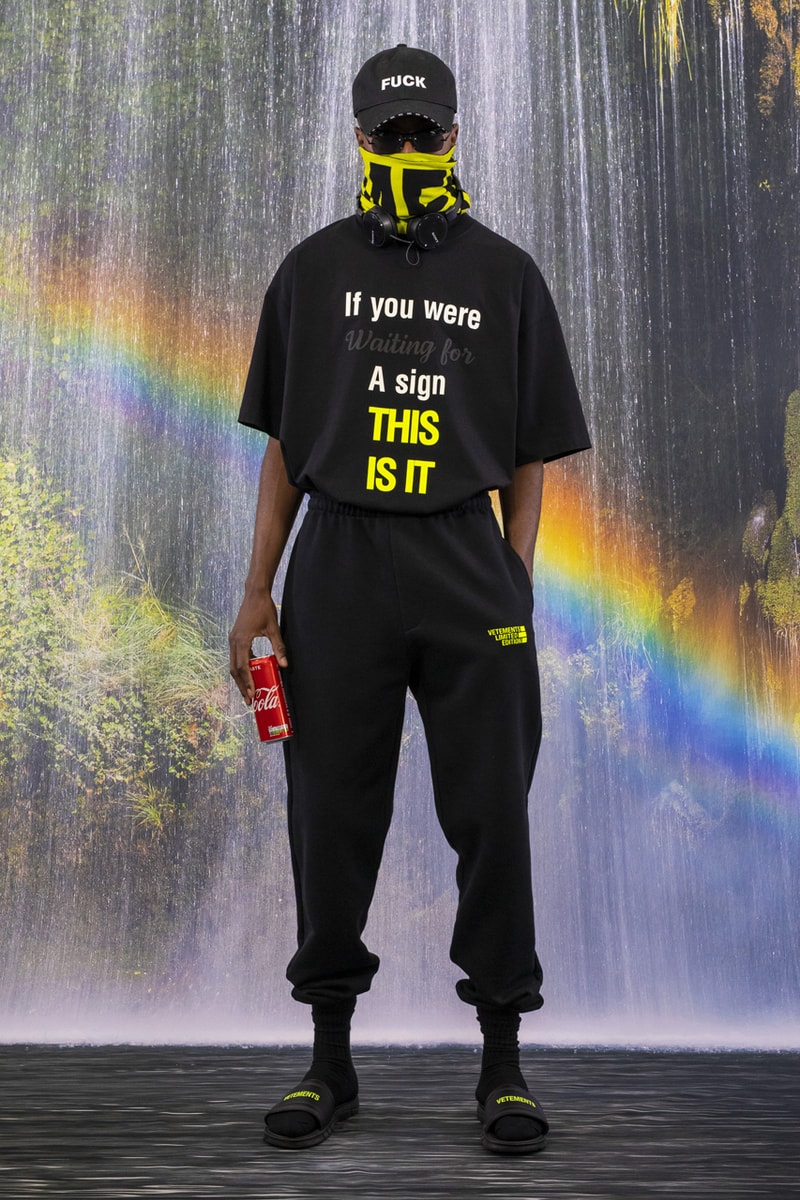 vetements fall winter full collection paris fashion week mens pfw matrix inspired jackets suits coats guram gvasalia