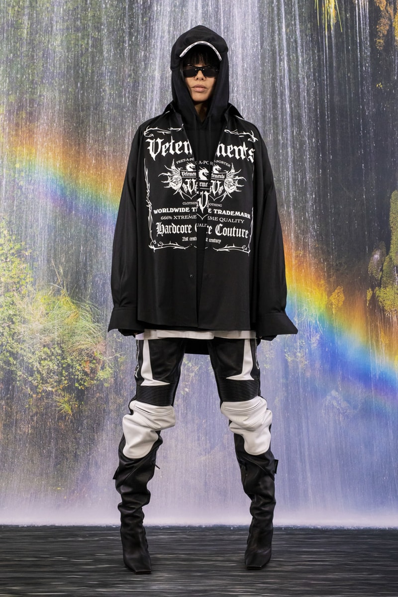 vetements fall winter full collection paris fashion week mens pfw matrix inspired jackets suits coats guram gvasalia