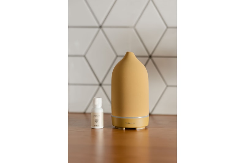 vitruvi stone diffusers essential oils colors honey yellow homeware decor