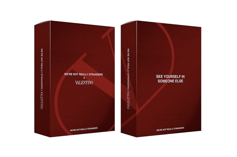 were not really strangers koreen valentino collaboration card game maroon red box packaging