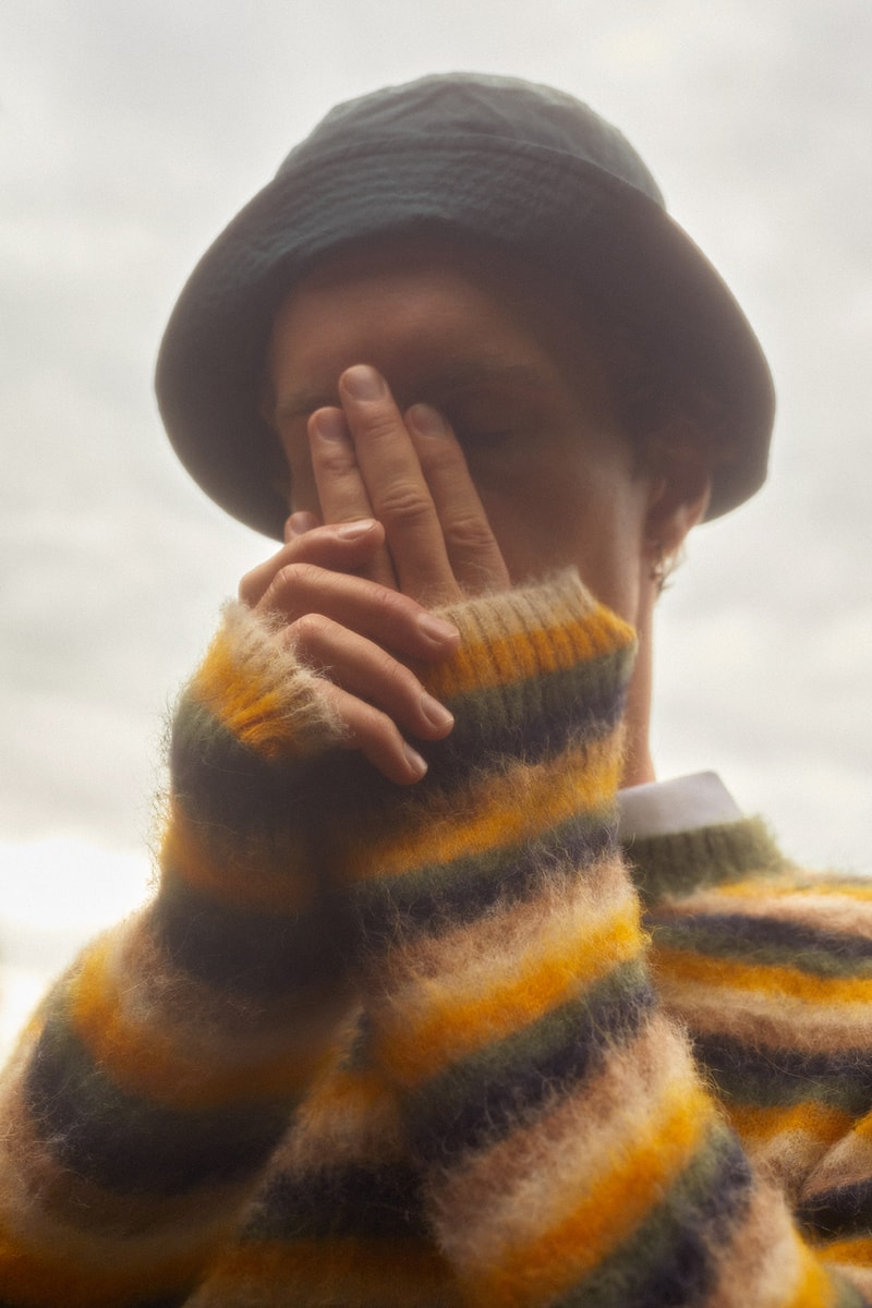 wood wood spring summer collection campaign sweaters hats stripes