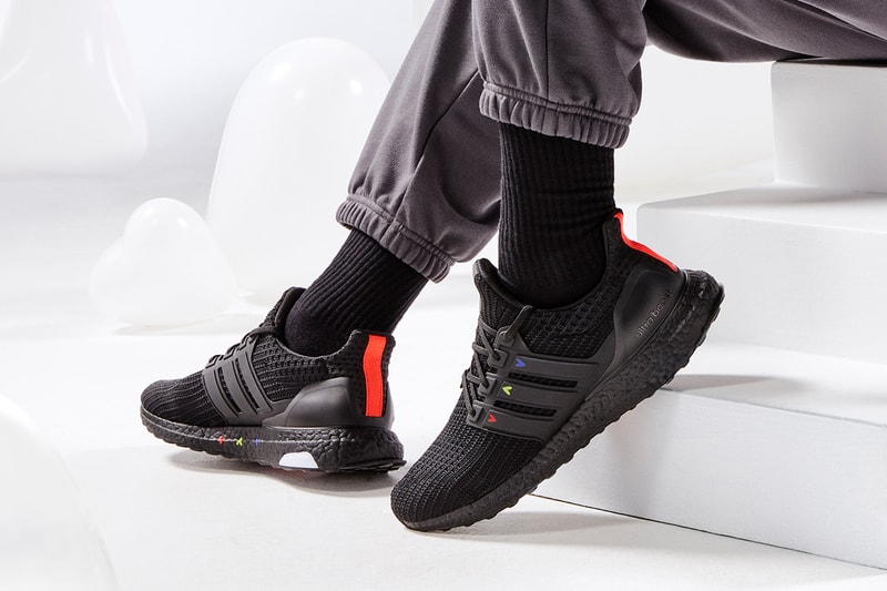 adidas valentines day apparel footwear collection ultraboost 4.0 dna black hearts
