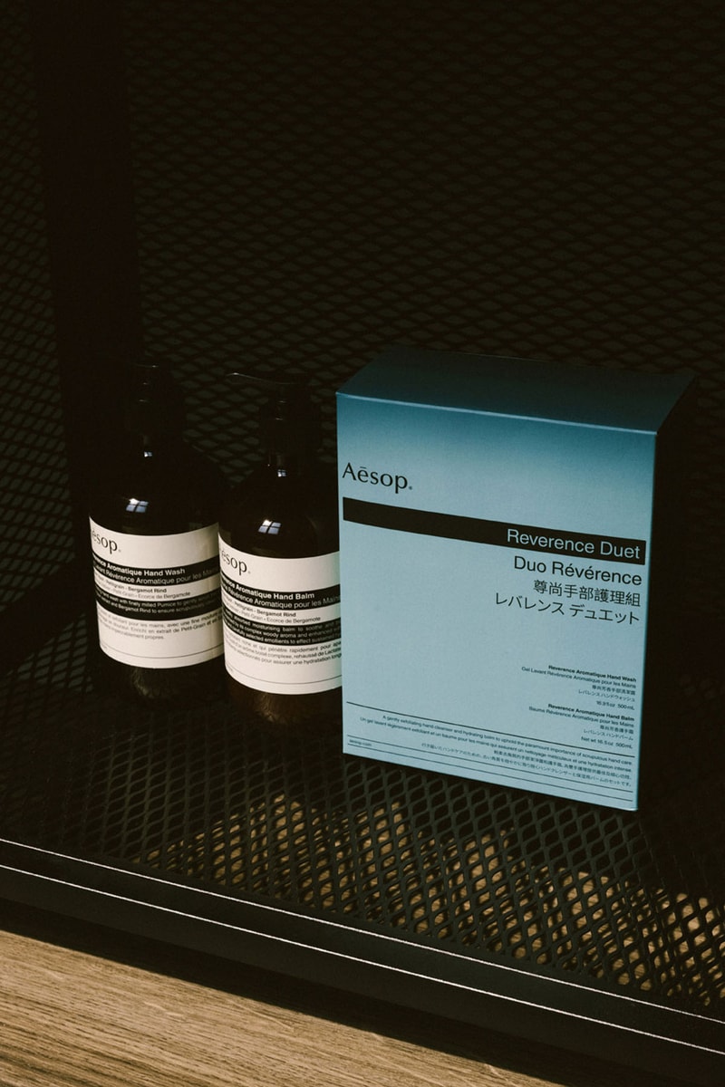aesop duo reverence hand wash balm cream