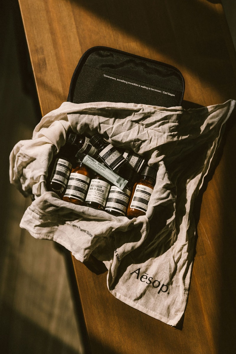 aesop sao paulo travel kit set shampoo conditioner body face wash