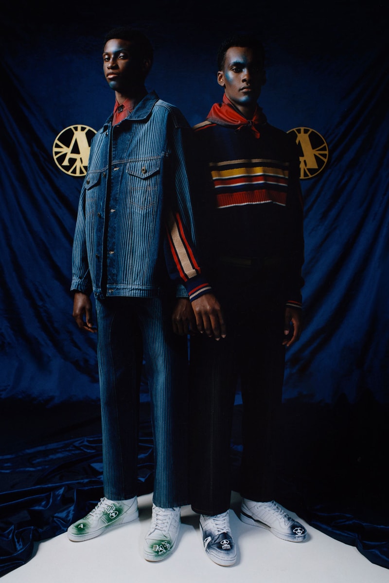 ahluwalia priya fall winter 2021 fw21 collection presentation show corduroy jacket trousers knitwear sweater