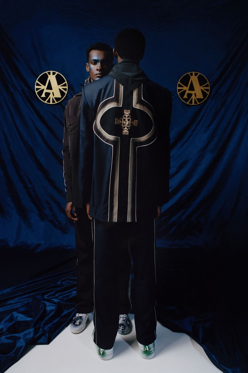 ahluwalia priya fall winter 2021 fw21 collection presentation show graphic jacket back