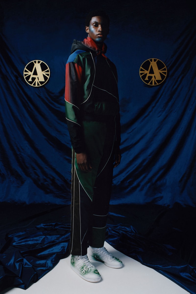 ahluwalia priya fall winter 2021 fw21 collection presentation show colorblocking piping tracksuit