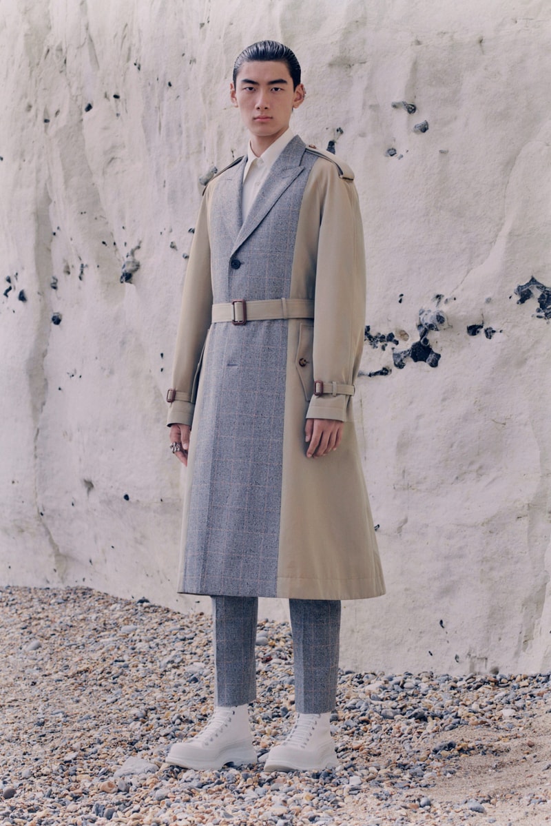alexander mcqueen spring summer menswear pre collection lookbook coat jacket outerwear pants