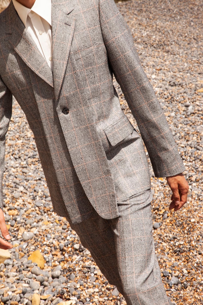 alexander mcqueen spring summer menswear pre collection lookbook gray blazer jacket pants