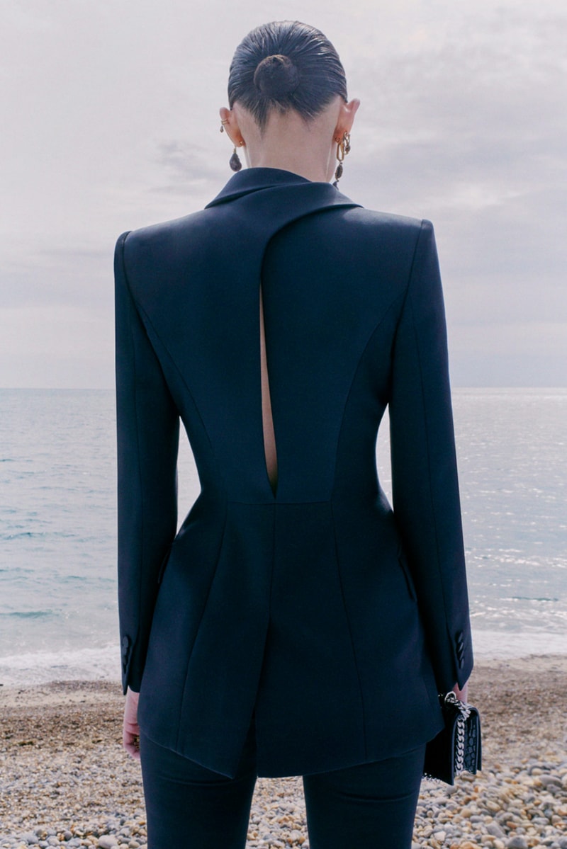 alexander mcqueen spring summer womenswear pre collection lookbook black blazer pants