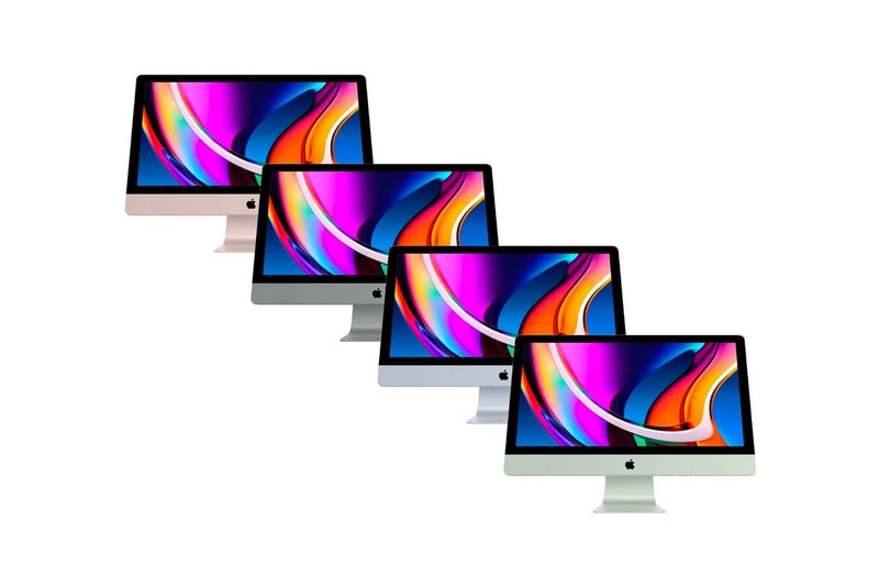 Apple iMac Colors Green Blue Rose Gold Rendering