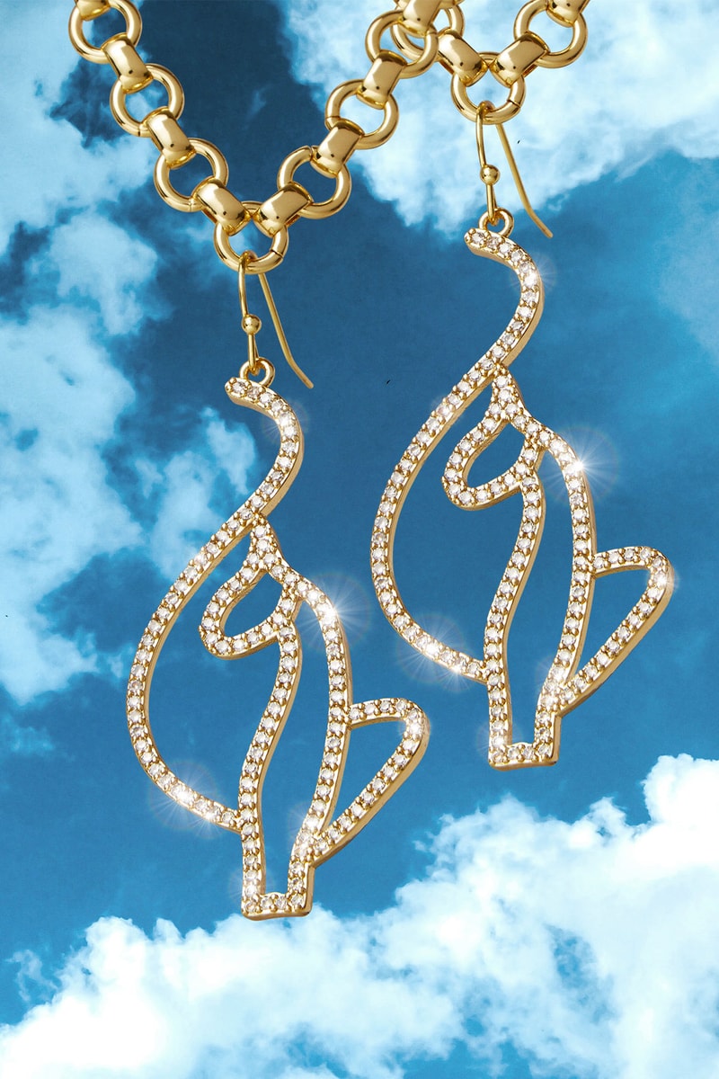 baby phat costume jewelry capsule collection 18k gold vermeil ming lee aoki simmons kitty cat earrings