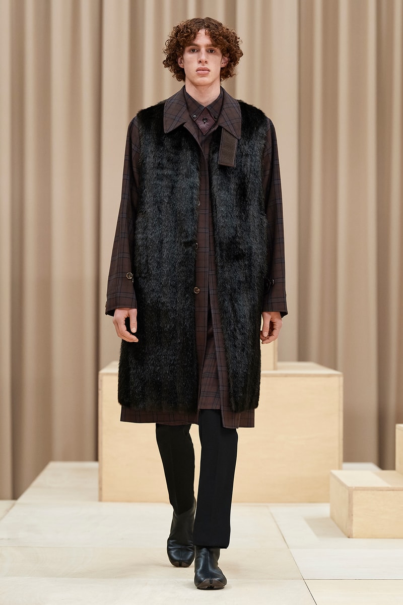Burberry Fall/Winter 2021 Mens Escapes Show Collection Riccardo Tisci Varsity Jacket