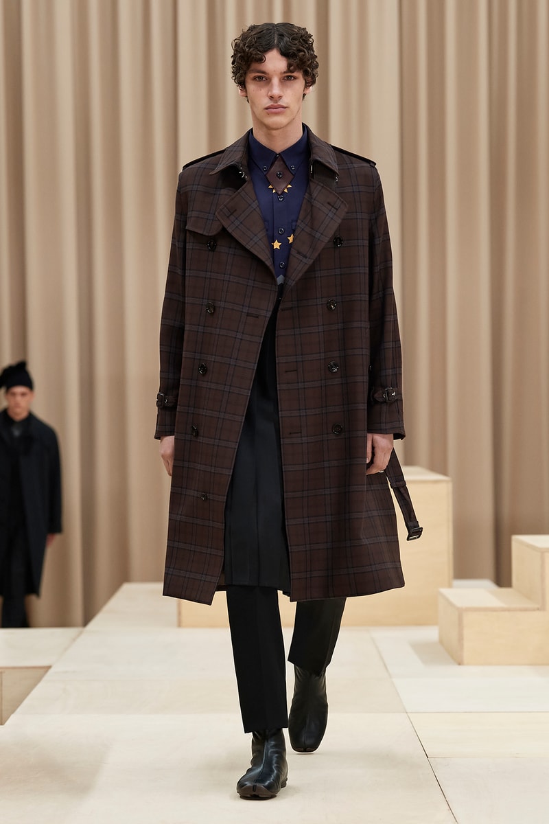 Burberry Fall/Winter 2021 Mens Escapes Show Collection Riccardo Tisci Varsity Jacket