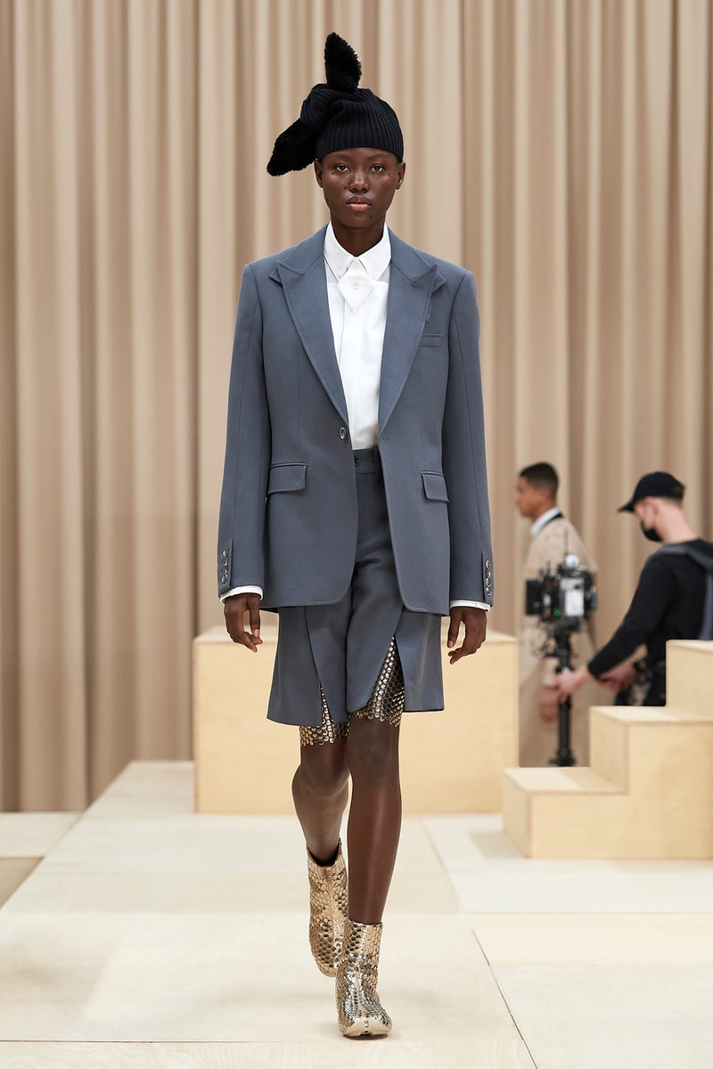 Burberry Fall/Winter 2021 Mens Escapes Show Collection Riccardo Tisci Varsity Jacket