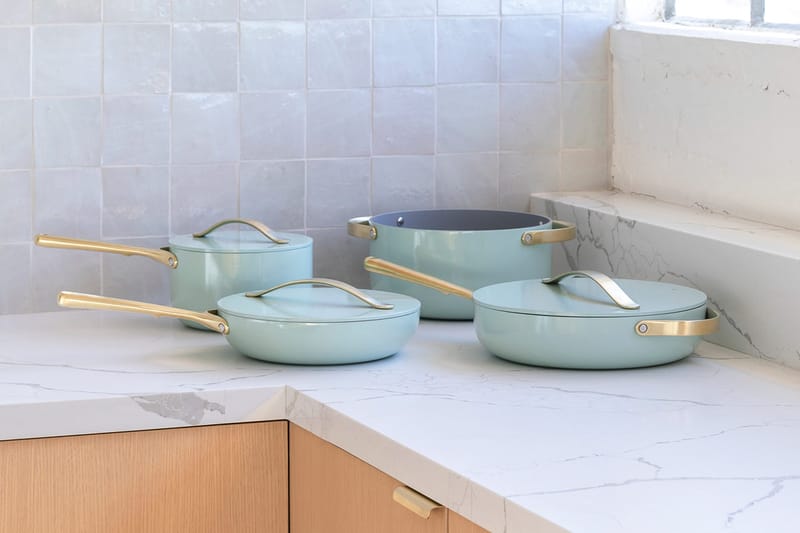 Caraway Launches Limited-Edition Seafoam Green Color With Crate & Barrel