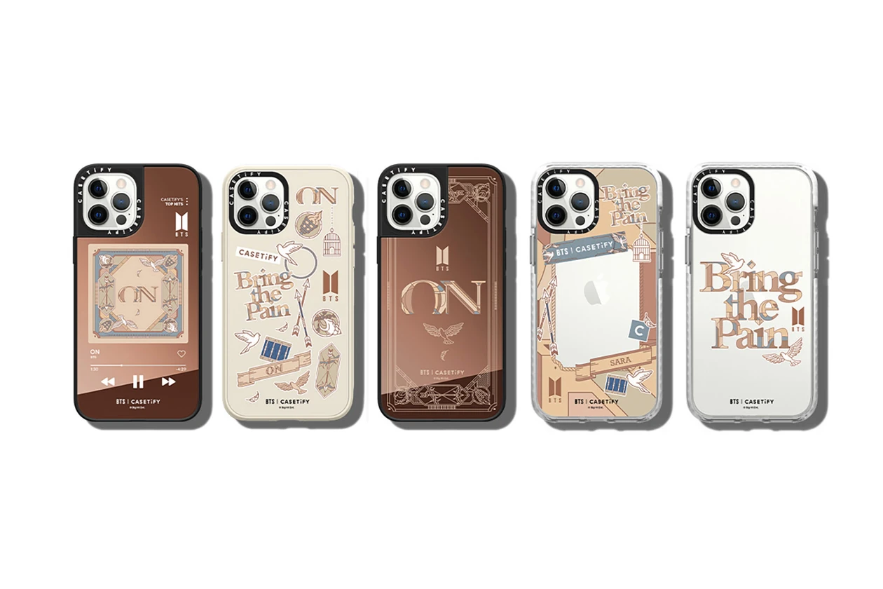 casetify bts collaboration on single cases apple iphone airpods 