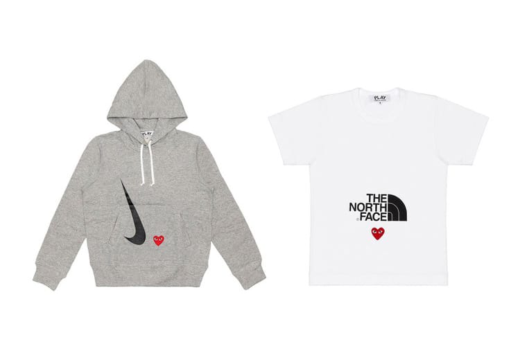 COMME des GARÇONS PLAY Drops "PLAY TOGETHER" Range With Nike and The North Face